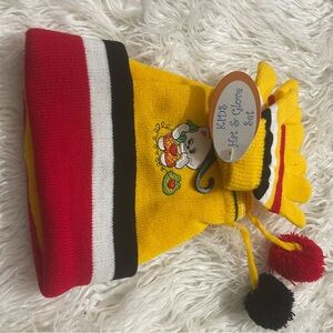 Kids hat+ gloves (size: 2t-3t) new